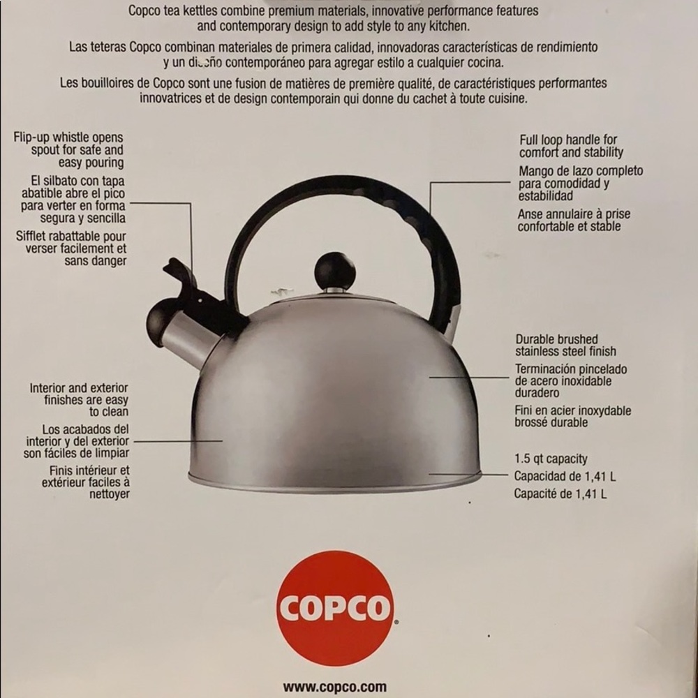 Brushed Stainless Steal Kettle - Picture 4 of 4